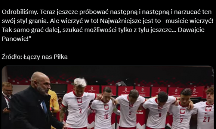 PŁOMIENNA PRZEMOWA Michała Probierza w przerwie meczu z Chorwacją! <3